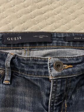 Guess Women’s Bootcut Jeans in Dark Blue Denim